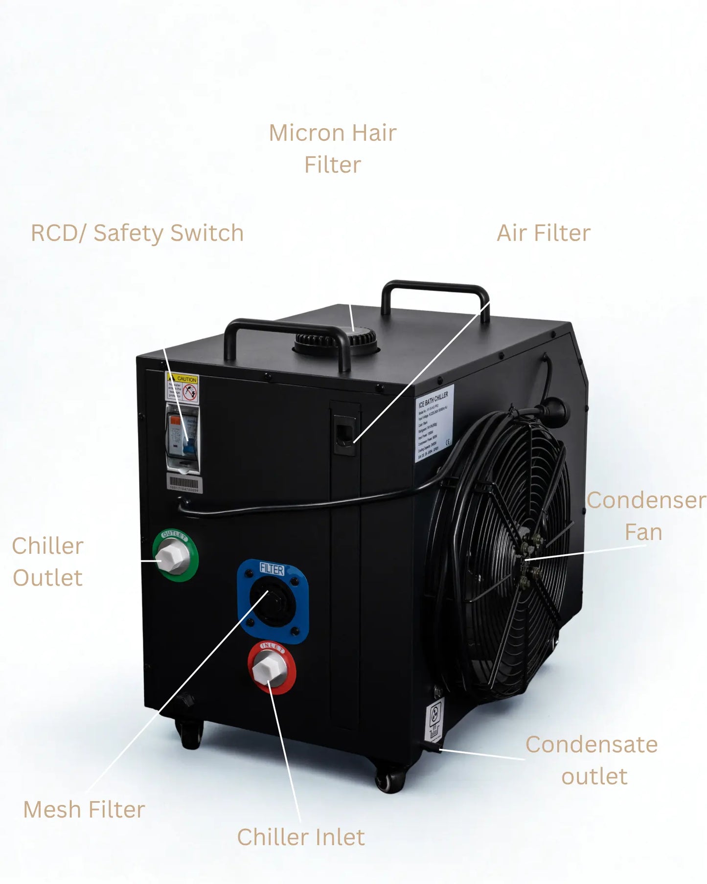 Chiller+ (1HP - Hot and Cold) Barrel Baths