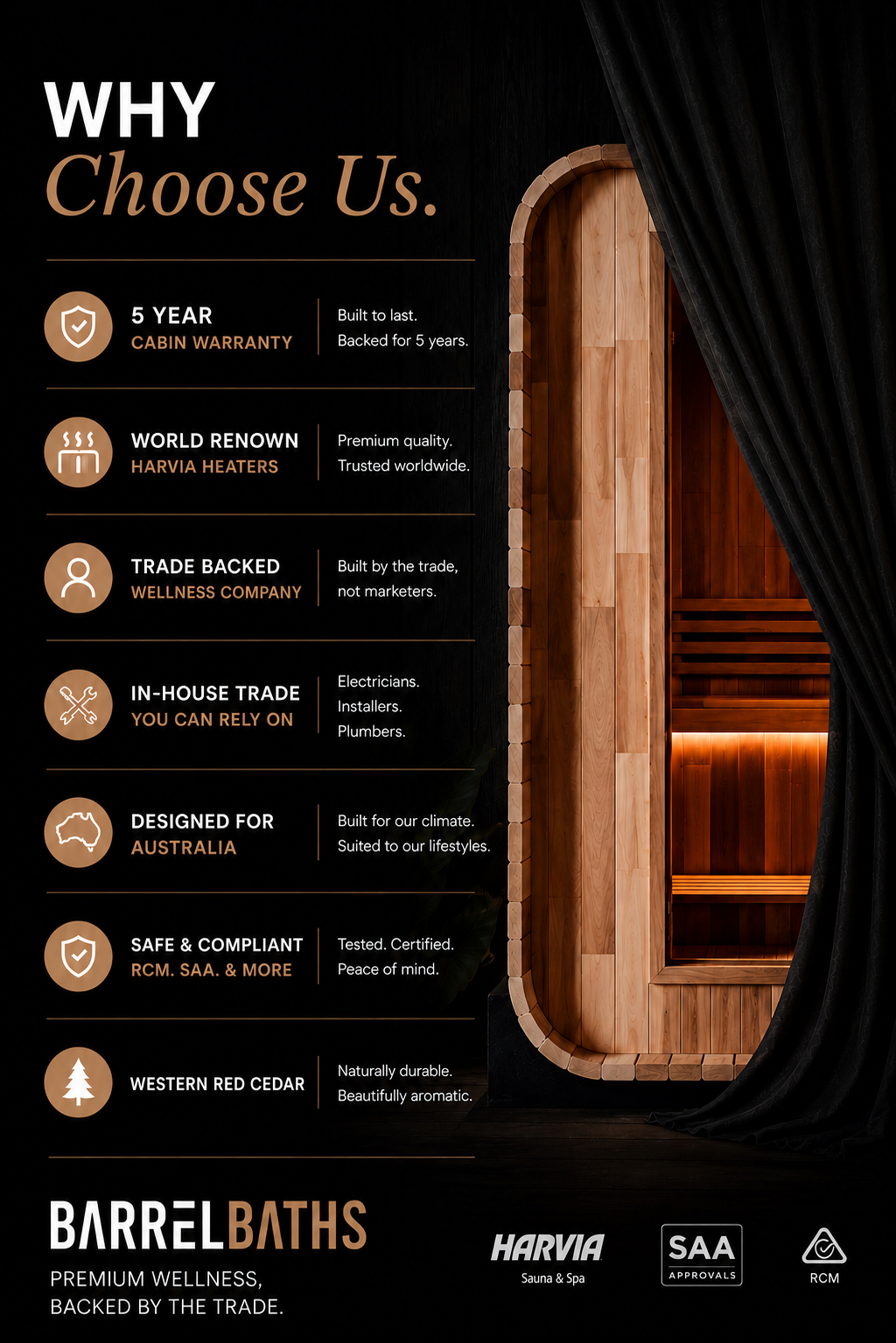 why choose us barrel baths