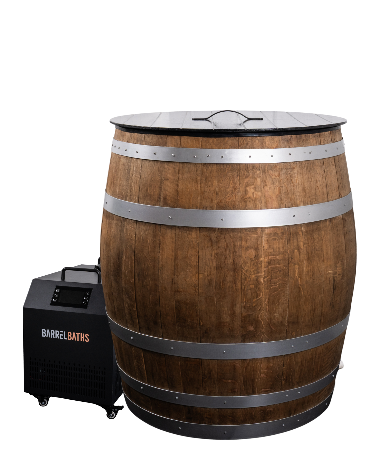 500L Wine Barrel Ice Bath - Pro Silver Edition