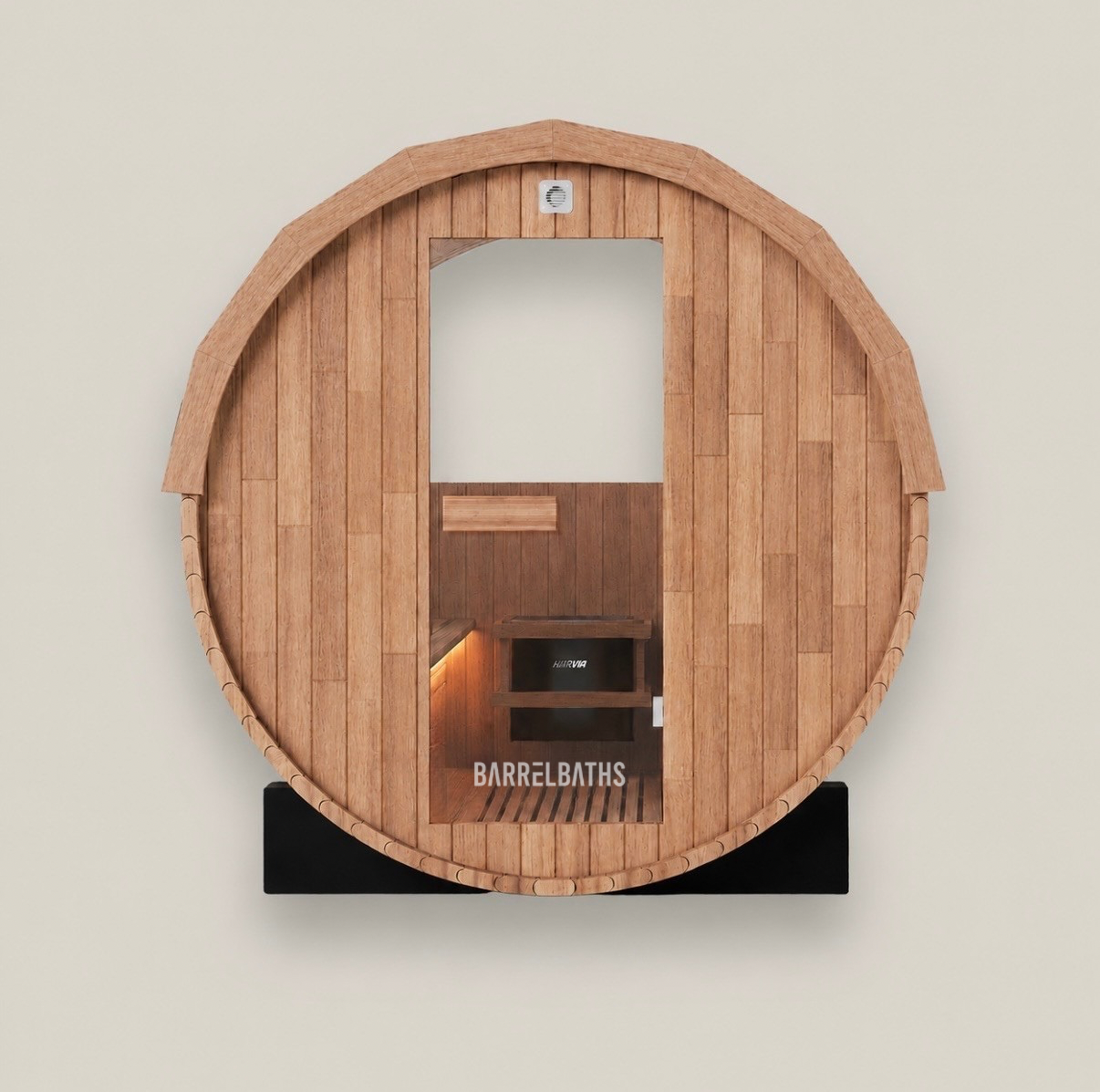 barrel sauna product shot