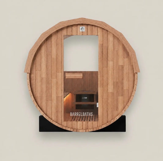 barrel sauna product shot